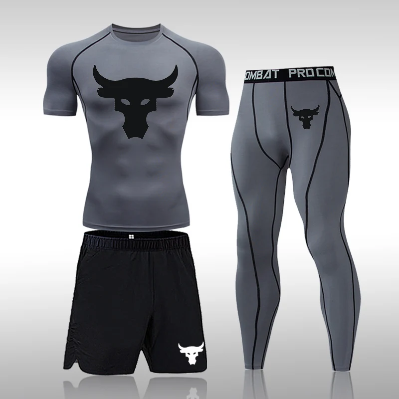 Men Running Compression Sweatpants Gym Jogging Leggings Basketball ...