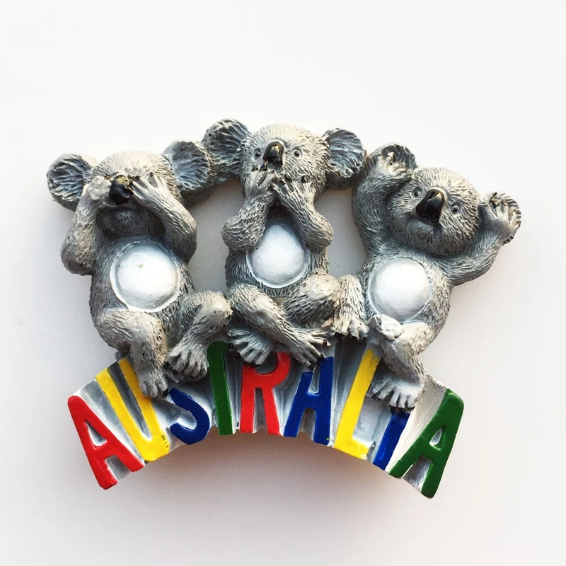 Europe Australia 3D Fridge Magnets Tourism Souvenir Refrigerator Magnets Sticker Collection Handicraft Gift Decoration Articles
