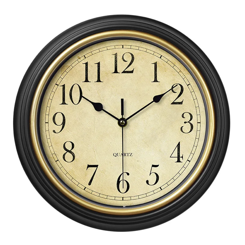 Metal Wall Clocks Nordic Vintage Digital Clock Modern Home Decoration For Bedroom Living Room Wall Hanging Clock 12 inch wall clock