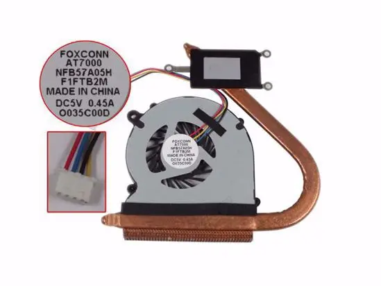 

Foxconn NFB57A05H F1FTB2M AT-7000 DC 5V 0.45A 4-wire Server Cooling Fan