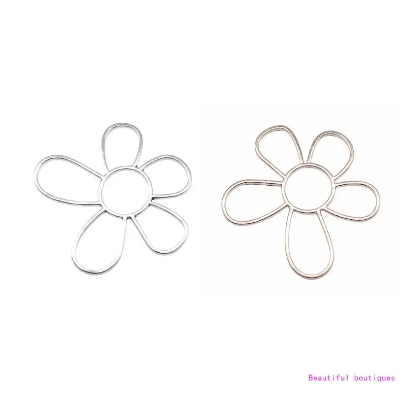 

Hollow Flower Charms Connector Pendant for Necklace Earrings DIY Jewelry Making Supplies DropShip