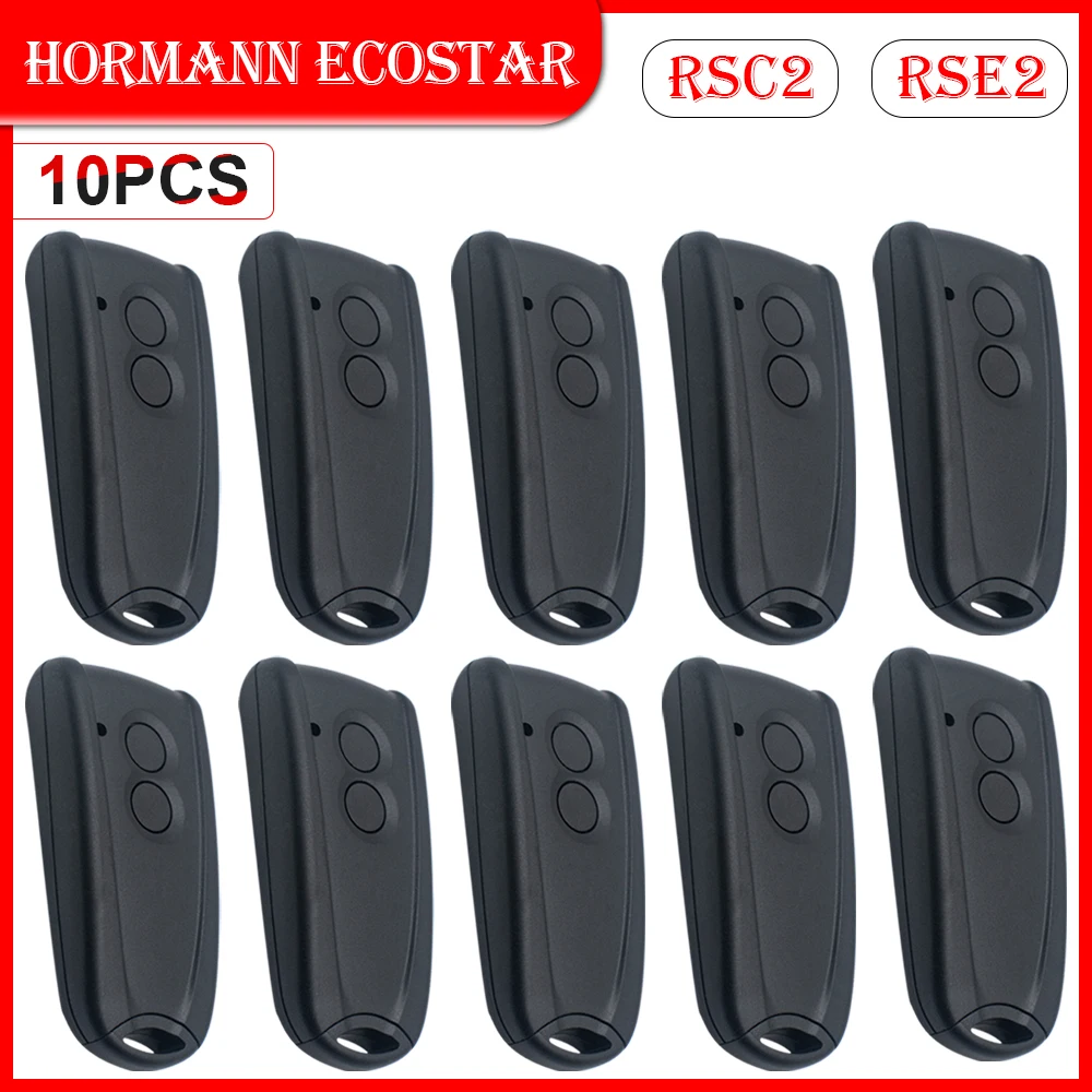 

1/3/5/10pcs Hormann ECOSTAR RSC2 RSE2 Liftronic 500 700 800 Garage Door Remote Control 433MHz Rolling Code Keychain Gate Opener