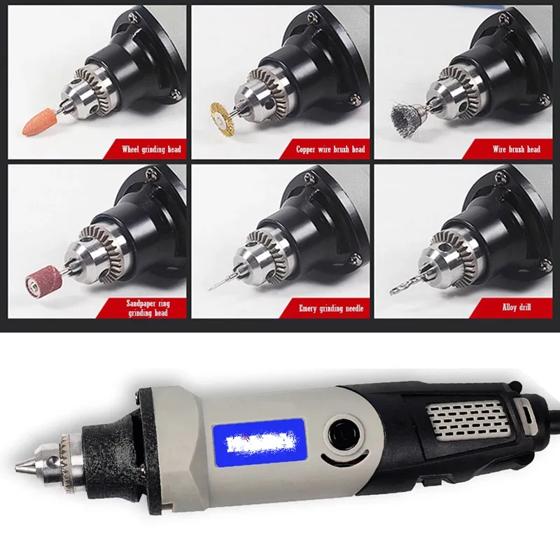 Electric Drill Dremel Grinder Engraver Pen High Power Rotary Tools Handheld Grinding Machine For Milling Engraving Carving