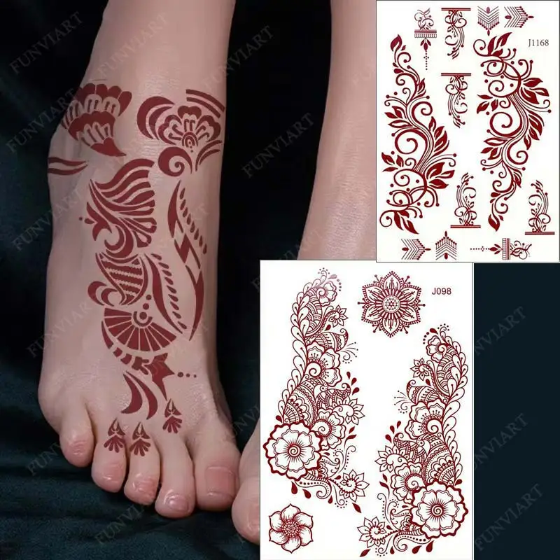 पैरों की मेहंदी - mehandi designs for foot easy - mehndi tattoo butterfly  leg - YouTube