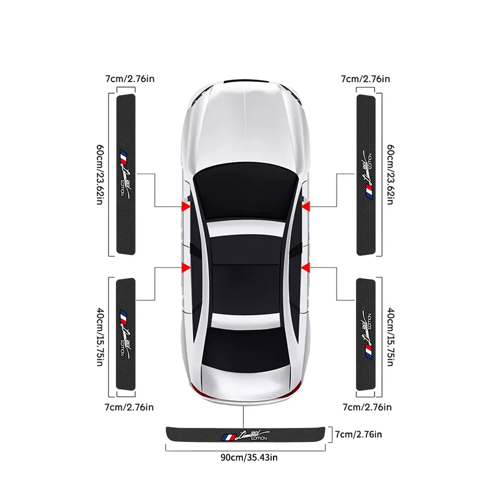 Limited Edition Autotürschwellen-Aufkleber, Kofferraum-Stoßstangenstreifen, Kohlefaser, für Citroen C4 C3 C5 C1 C2 Berlingo Cactus Picasso – Detail 4