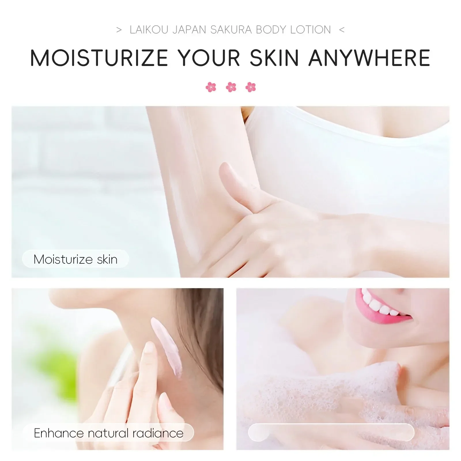 Cherry Blossom Body Lotion 200g - Intensive Moisturizing for Dry Skin | Winter Skin Care Essential | Non-Greasy, Ideal Holiday