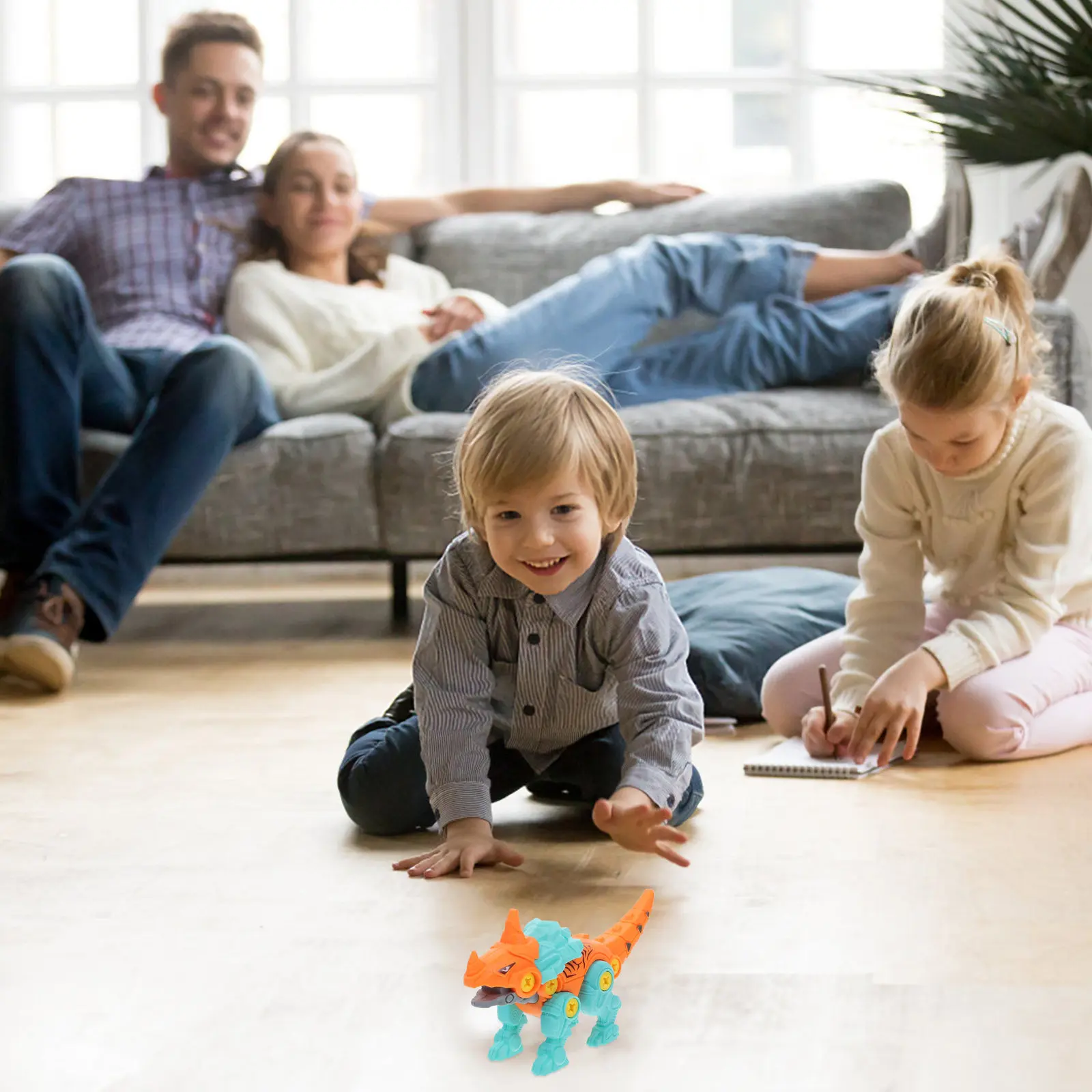 1세트 공룡알 장난감 DIY 분해 조립 게임 어린이를 위한 창의적 학습 유연성과 사고력 개발