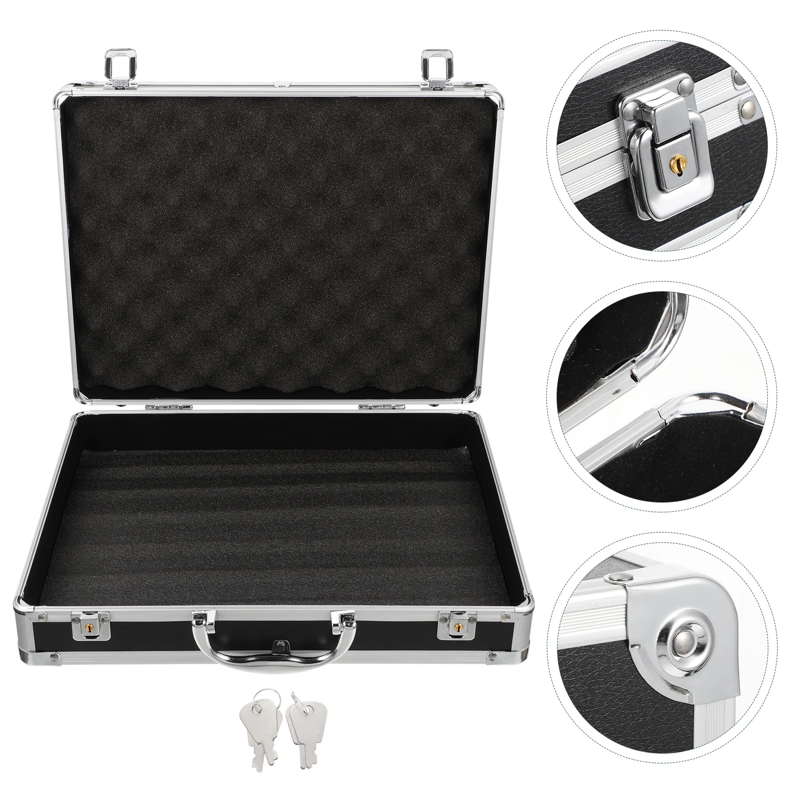 Case Aluminum Box Briefcase Hard Alloy Carrying Storage Briefcases Men