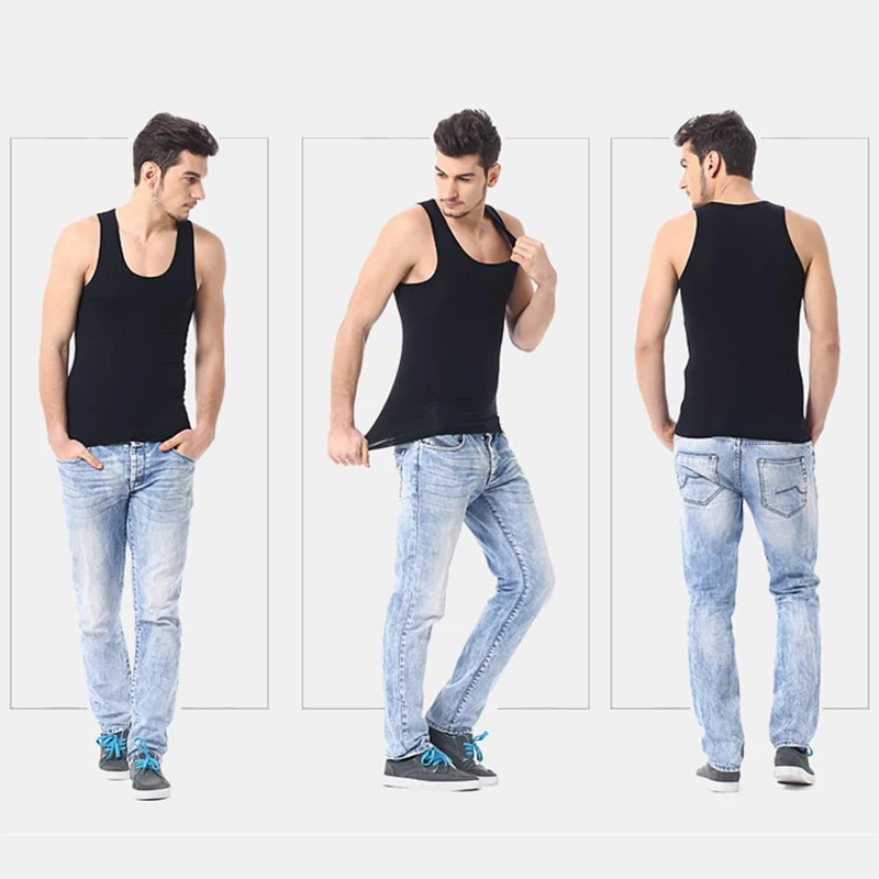 Plus Size Cotton MEN'S Vest Young MEN'S Sexy Sports Fashion Bottoming Vest Middle-aged and Elderly 3XL.4XL cotton vest