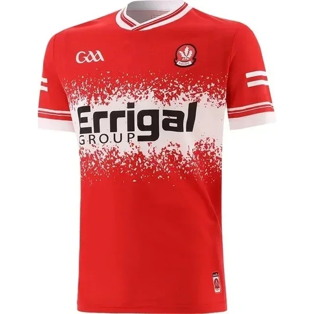 2024 Derry GAA Home Jersey Shirt Mens Fermanagh GAA Home Jersey 2024 Rugby Jersey Tipperary GAA Home County Jerseys Size:S-5XL 3