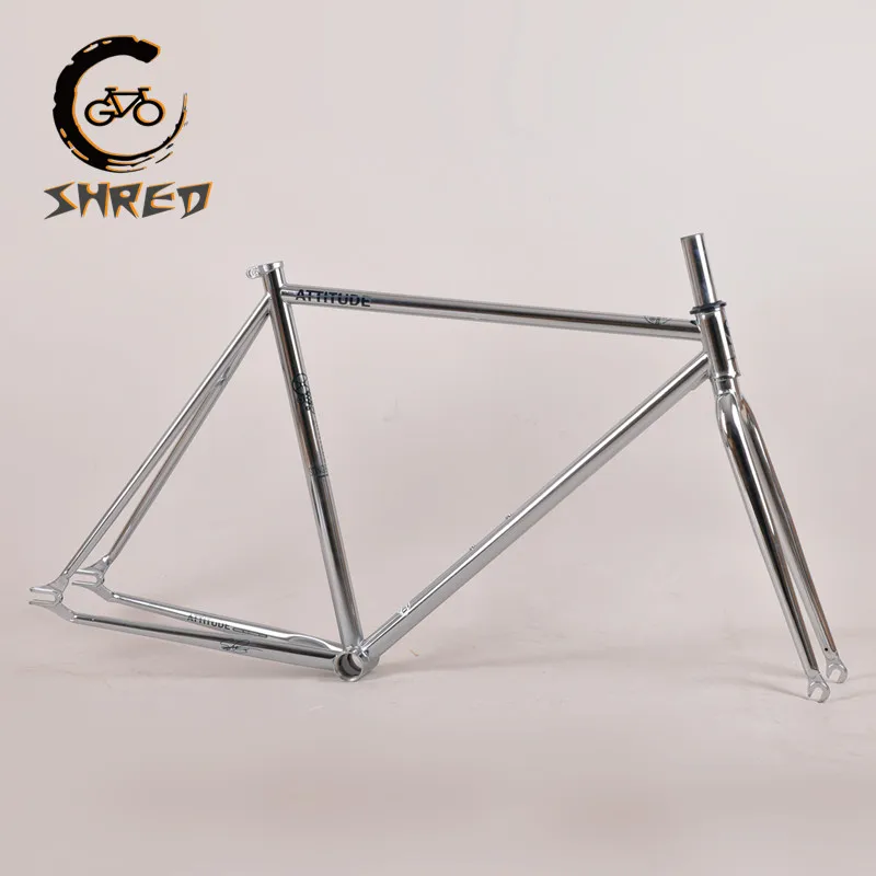 700CFixedGearBicycleFrameset52cmSilverElectroplatingChrome