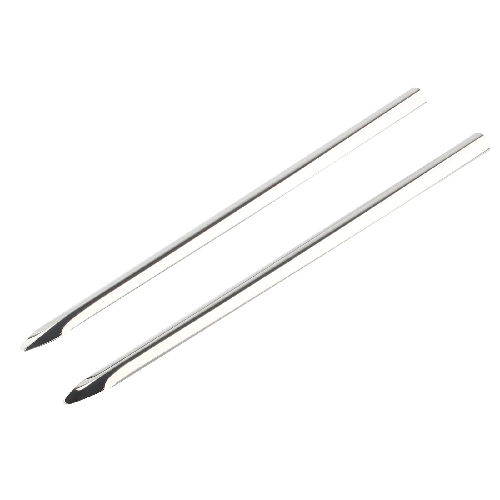 Front Fender Spear Trims For Harley Touring 82-13 & Softail Classic 86-17 - Stainless Steel, Silver Finish