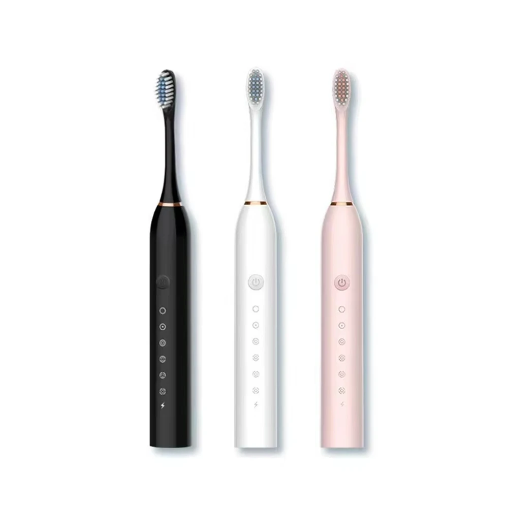 Electric Toothbrush for Adults IPX7 Waterproof DuPont Brush Head USB Rechargeable High Frequency Cleaning 6 Cleaning Modes