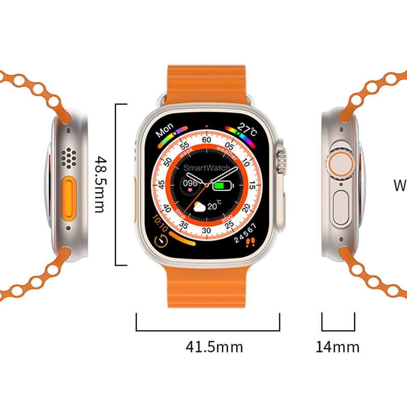 49 ̸ Ʈ ġ Ʈ ƽ NFC  ׼   1.96 &HD ȭ Smartwatch  ȭ   ƮϽ  + 