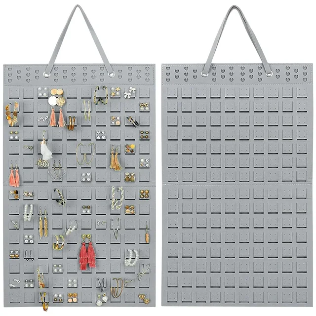 Organisateur de support de boucle d'oreille suspendu, panneau d'affichage de broche avec 150 emplacements pour 300 paires de boucles d'oreilles/épingles, organisateurs de goujons/badges