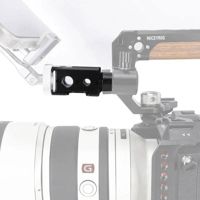 새로운 15mm 로드 어댑터(트리플 콜드 슈 및 ARRI 위치 지정 구멍 포함) 모델 611 교체용 금속 액세서리