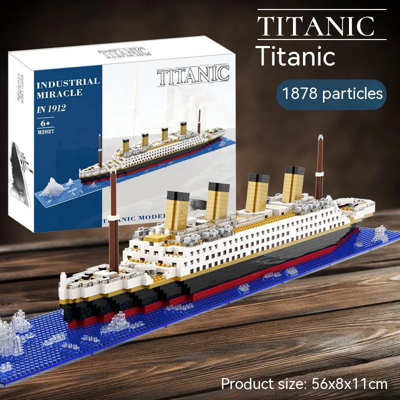 Building Blocks Lego Titanic 2022 Titanic Giant Ship Boat Building - Main Image