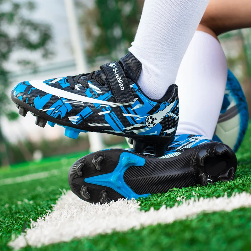 

Kids Football Boots Non Slip Boy Soccer Shoes Ultralight Girl Cleats Fashion Youth Firm Grass Training Trainers Chuteira Society