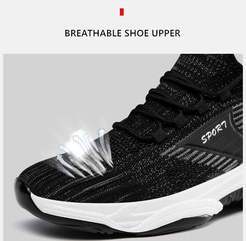 Mesh Lift Turnschuhe Mann Aufzug Schuhe Höhe Erhöhen für Männer Komfort Atmungsaktive Casual Einlegesohle 8cm Heels Mokassins Größere Männlich – Detail 8