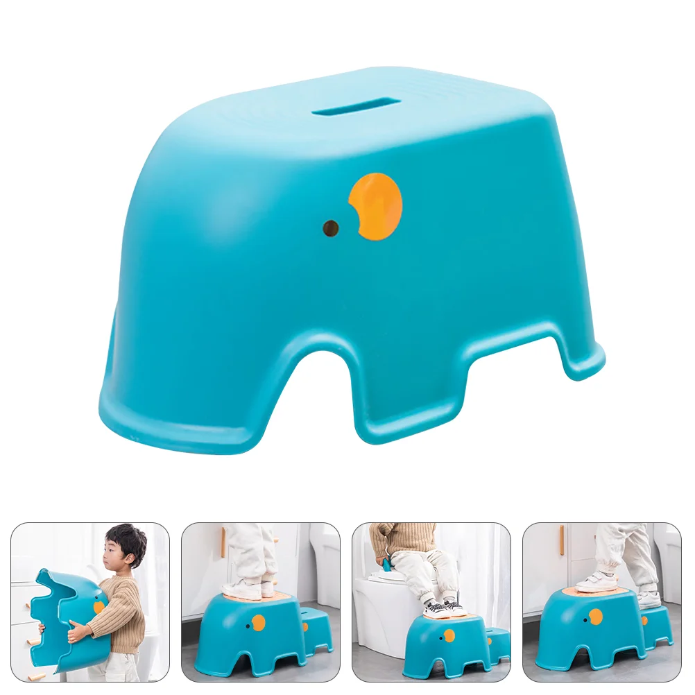 

Kids Step Stool Ladder Plastic Toddler Safety Kitchen Foot Friction Steps Cartoon Design Pp Non-slip Feet