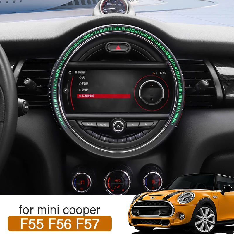 

Car Center Console Display Screen Decorative Frame Navigation Cover 6.5inch 8.8inch For Mini Cooper JCW F55 F56 F57 Accessories