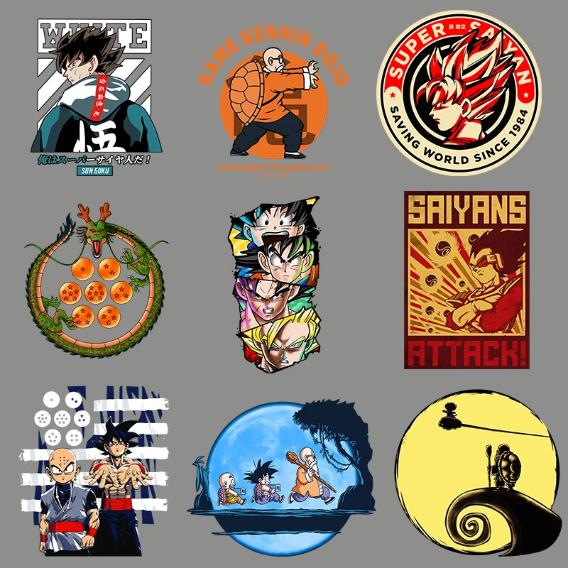

Anime Dragon Ball Stickers Heat Transfer For Clothing Iron On Patches Thermo Stickers On Clothes Vinyl Transfer Appliques