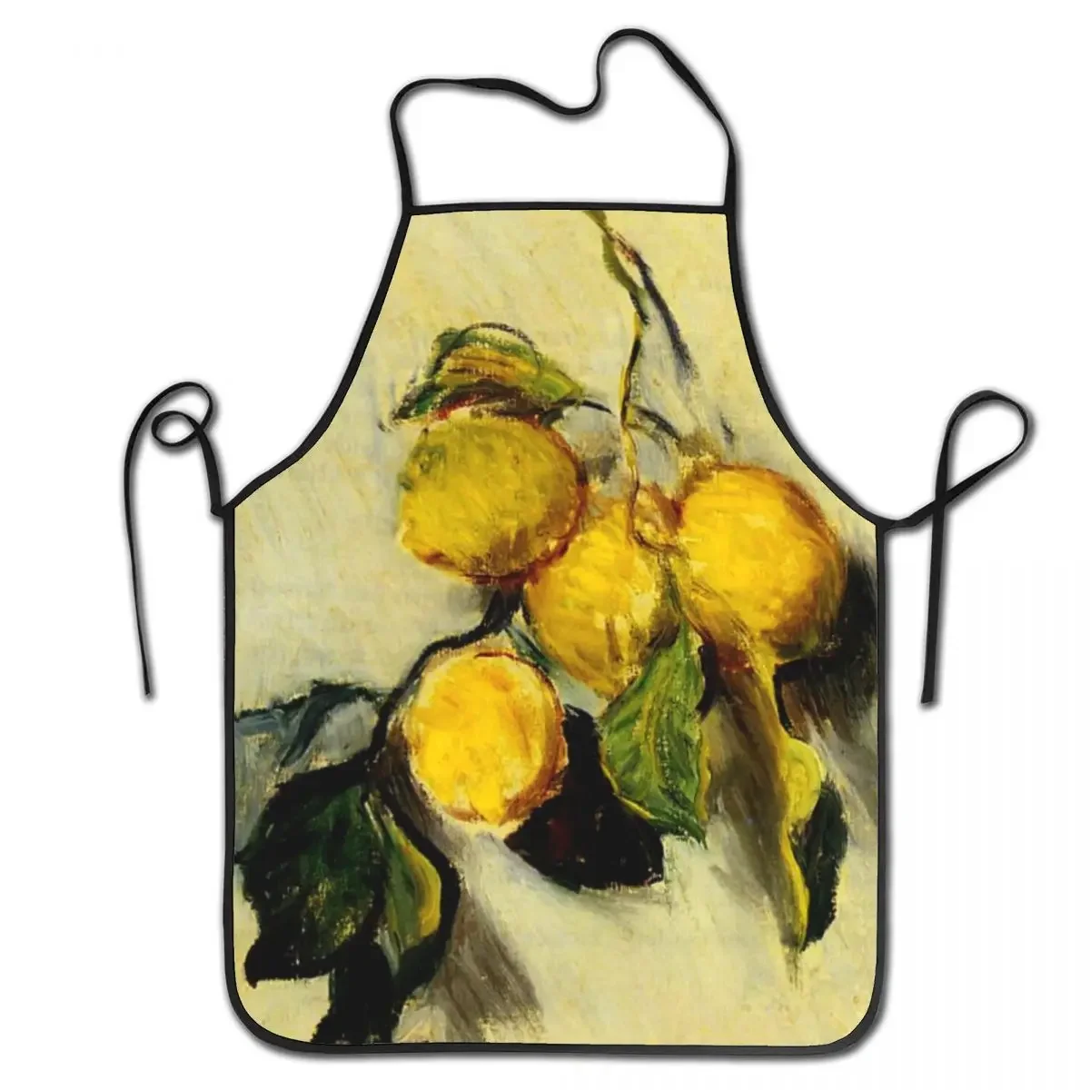 

Branch Of Lemons Apron for Women Men Unisex Bib Claude Monet Painting Cooking Kitchen Tablier Cuisine Chef Baking