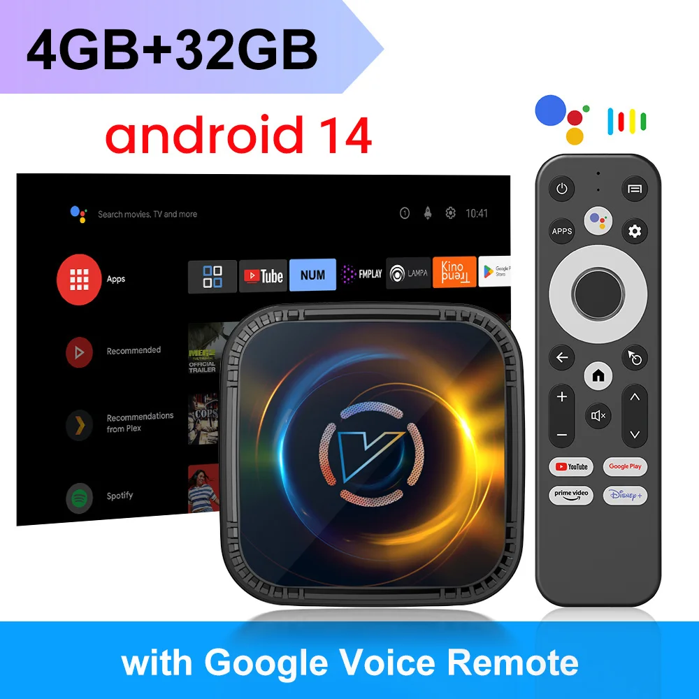 VONTAR H728 Android 14 TV Box Allwinner H728 Octa Core Cortex A55 Підтримка 8K Video 4K 1000M LAN Wifi6 Медіаплеєр Вентилятор охолодження