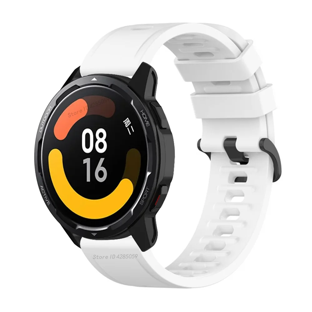 Silicone Sports Wrist Strap for Smart Watches - 22mm Bracelet in Vibrant Colors