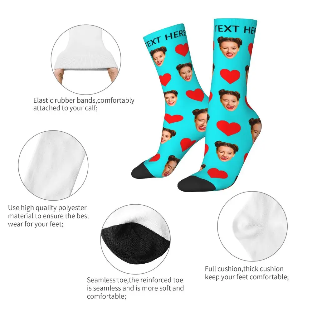 Personal Custom Avatar Printed Socks Cozy Sport Middle Tube Socks Cotton for Unisex Birthday Present 63 S18a248d9c8094a2bb6f5287f7aba072c9