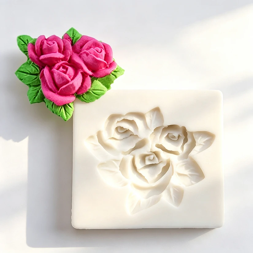 Rose Form Silikon Form Sugarcraft Schokolade Cupcake Backform Fondant Kuchen Dekorieren Werkzeuge