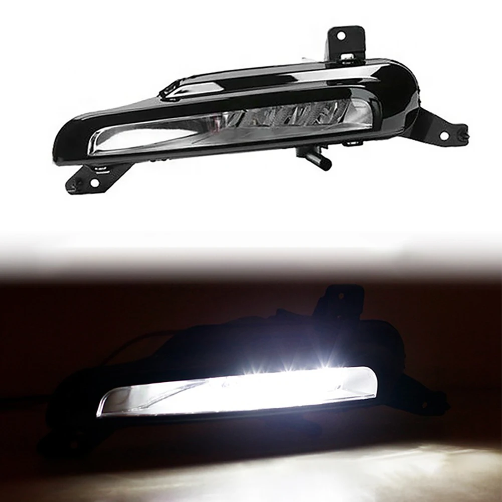 

Accessories Fog Light For Range Rover Evoque 2016-19 Front Bumper Fog Lamp LR072645 LR072646 2Pcs 650g ABS+LED Black Exquisite