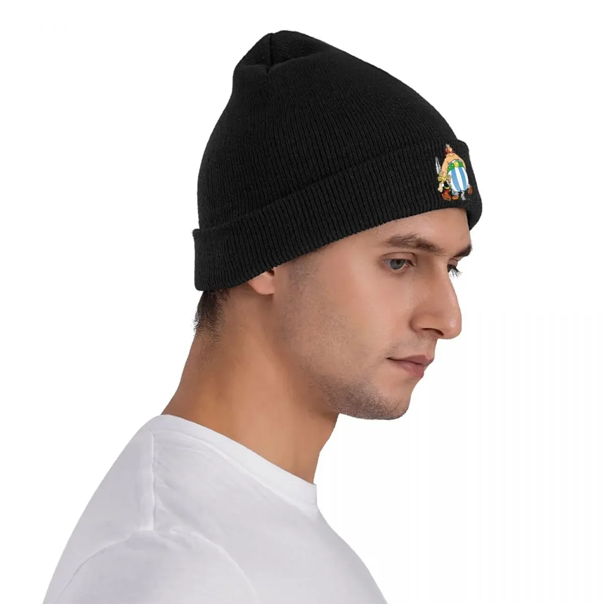Obelix And Dogmatix Asterix Cartoon Knitted Bonnet Caps Fashion Keep Warm Hats