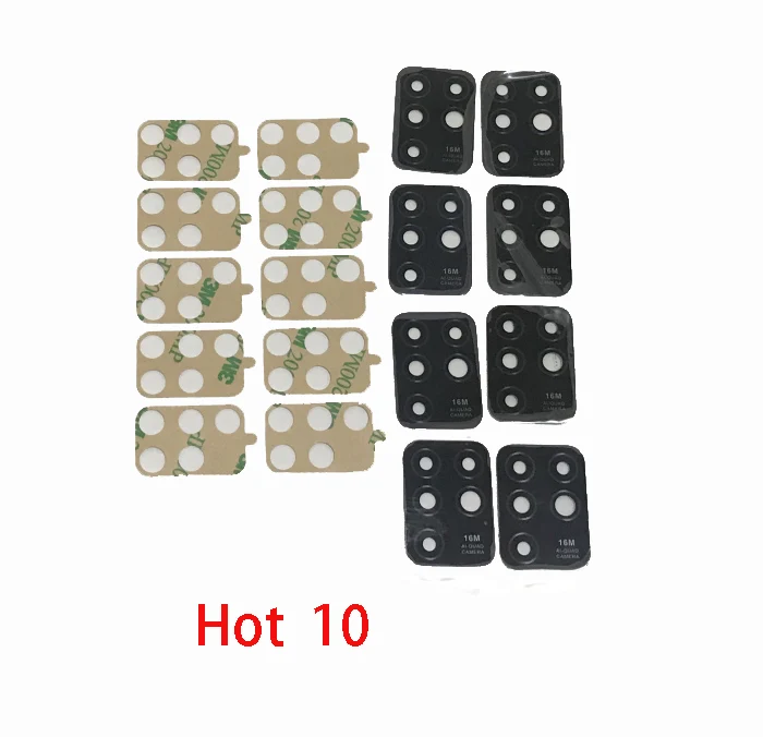 

Стеклянный объектив для задней камеры Infinix Hot 7 Play S5 Lite Hot 8 Zero 8 Note 7 10 Smart 3 Plus Spark 5 4 4C Hot 9 Pro, 50 шт.