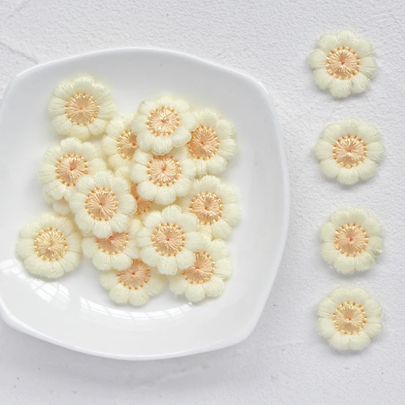 Toppe Ricamate con Motivo Girasole, 20 Pezzi, Applique Termoadesive da