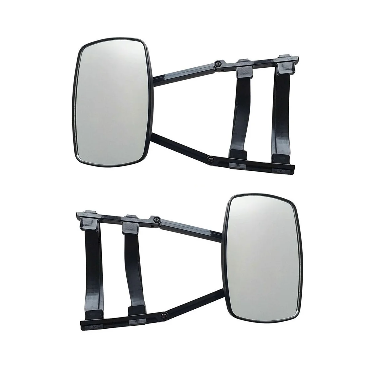 

Universal Clip-on Towing Mirrors Extended Mirrors for Towing 360° Rotation Adjustable Towing Mirror, Black 2PCS