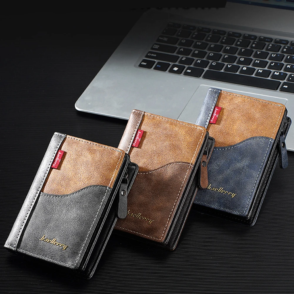 1Pcs Large-Capacity Men's Long Wallet with Multiple Card Slots + Bill Compartment + Zippered Coin Pocket, Business Multifunctional Wallet, Practical Men's Gift