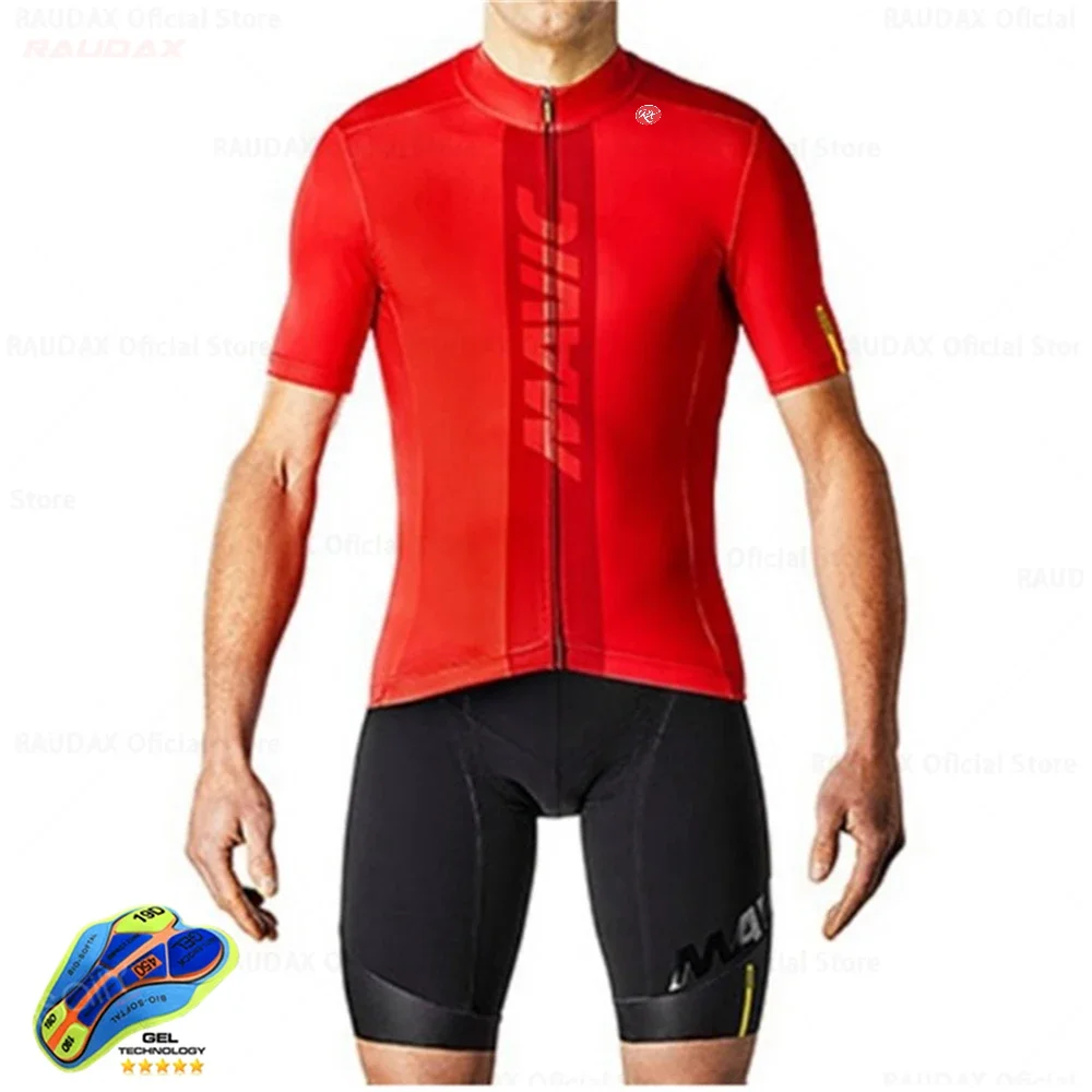 Cycling Jersey Men Summer Anti-UV Cycling Jersey Set Breathable Racing Sport Mtb Bicycle Bike Clothing Suit