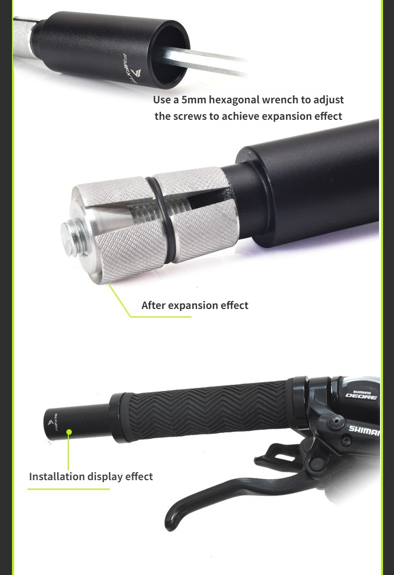Description Picture 6 of item1Pair Bike Handlebar Extender MTB Road Bike Straight Handle Extension Rod Aluminum Alloy Handlebar Extender Cycling Accessories