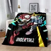 Undertale Collage Blankets Sofa Cover Fleece Anime Plaid Multi-functionWarm Throw Blankets for Home Outdoor Bedding Throws 3