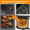 Disposable Air Fryer Paper Non-Stick Kitchen Baking Airfryer Mat Oilproof Micro-wave Barbecue Pad Baking Paper Liner Accessories 3