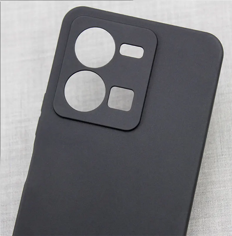 Per Vivo V25 Case Matte Slim Soft Silicone Vivo X80 Lite Cover Per Telefono Vivo V25E Custodie Vivo V25E V25 X80 Lite Coque Black Case