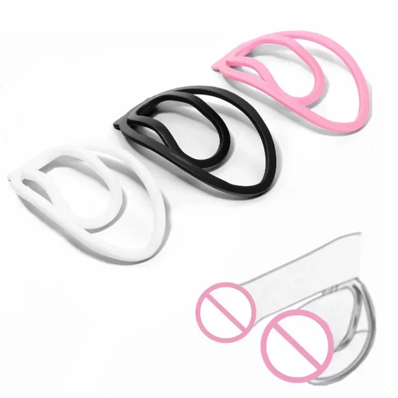 Male Panty Chastity Device Clip with Plug Upgrade Male Mimic Female Pussy Training Cock Cage Sexy