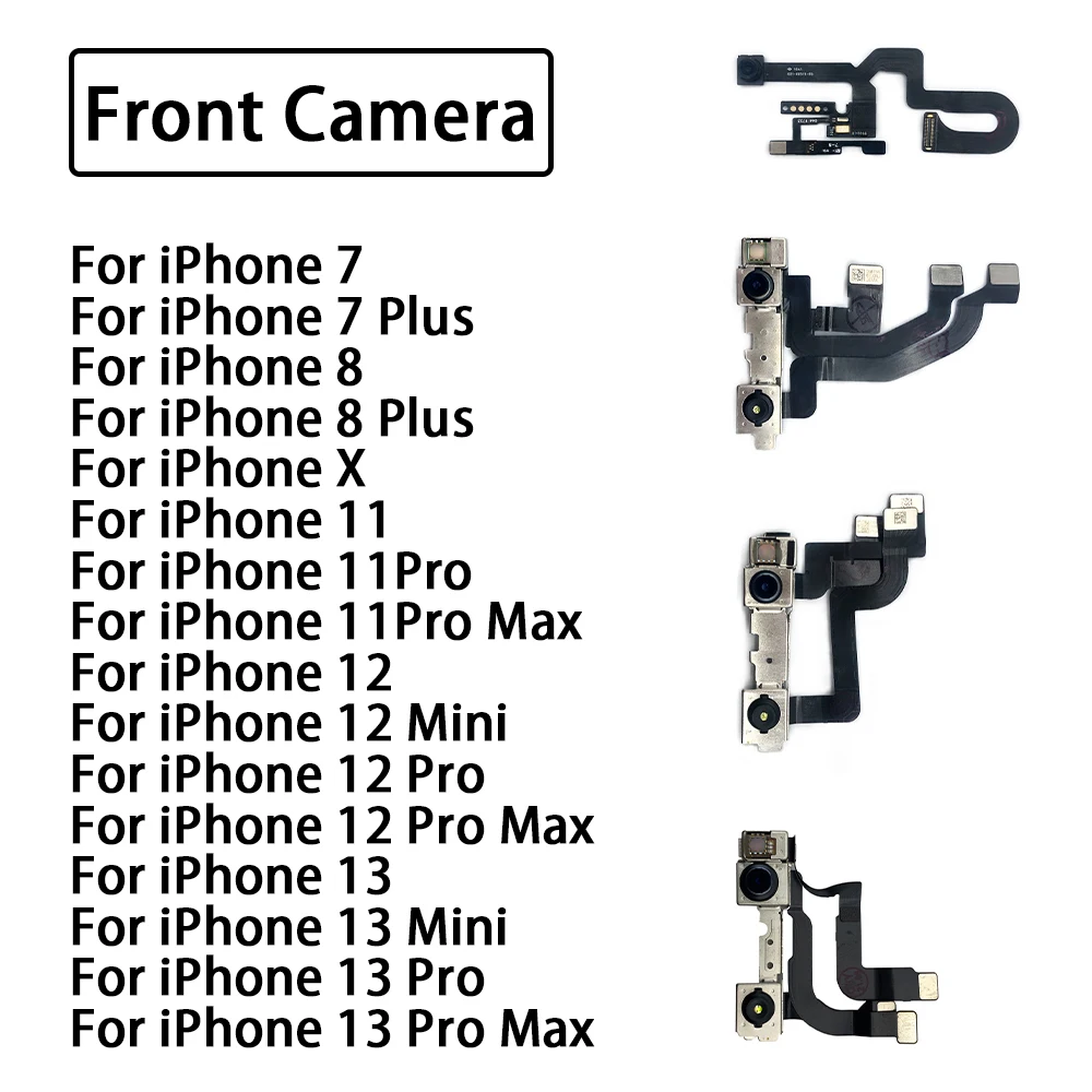 Front Camera For iPhone 8 Plus 11 12 13 Pro Max 12 13 Mini Front Facing