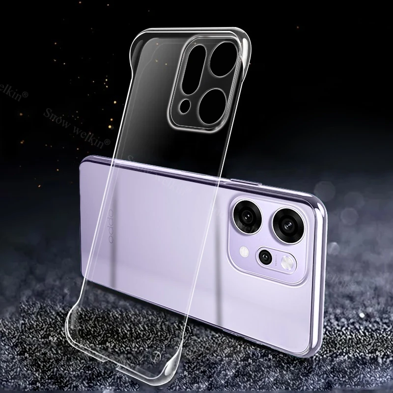 Frameless Slim Clear Hard Plastic Phone Case Cover