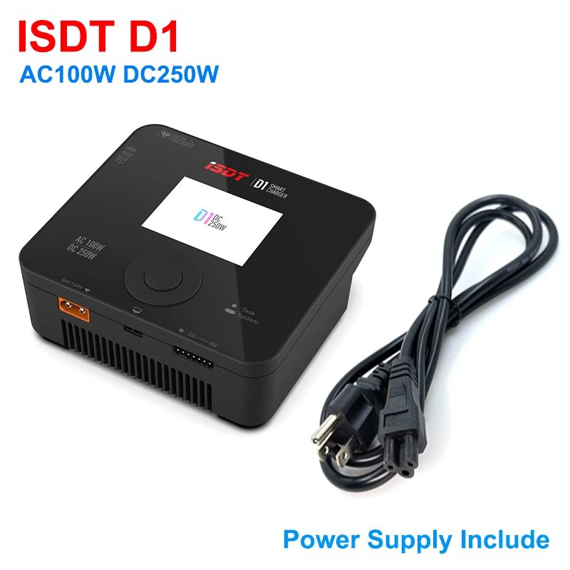 Isdt D1 Ac 100W Dc 250W Inteligentna Bateria Zabawka Do Utrzymywania Równowagi Z Ładowarką Dla Lilon Lipo Lihv Nimh Pb Gaoneng Tattu Baterii