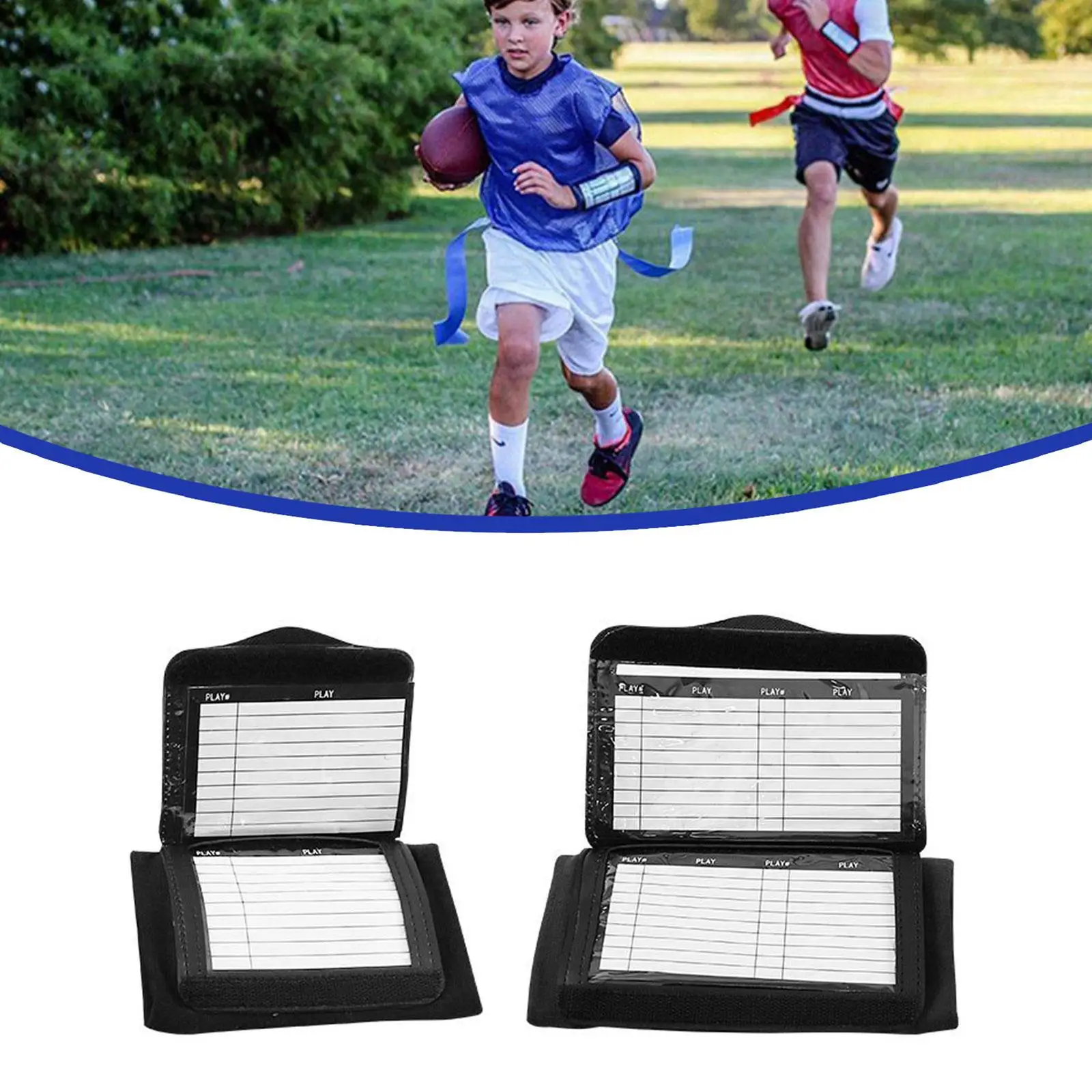  Softball Wristbands for Signs - Single Window Adult Size 20  Pack - Football Quarterback (QB) Play Sheets - Baseball Armband Playbook -  (Black) : Sports & Outdoors