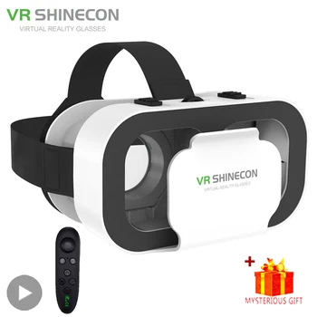 Shinecon 3D VR Occhiali Realtà virtuale Viar Occhiali Dispositivi per cuffie Lenti per casco intelligente per telefono cellulare Smartphone mobile Visualizzatore