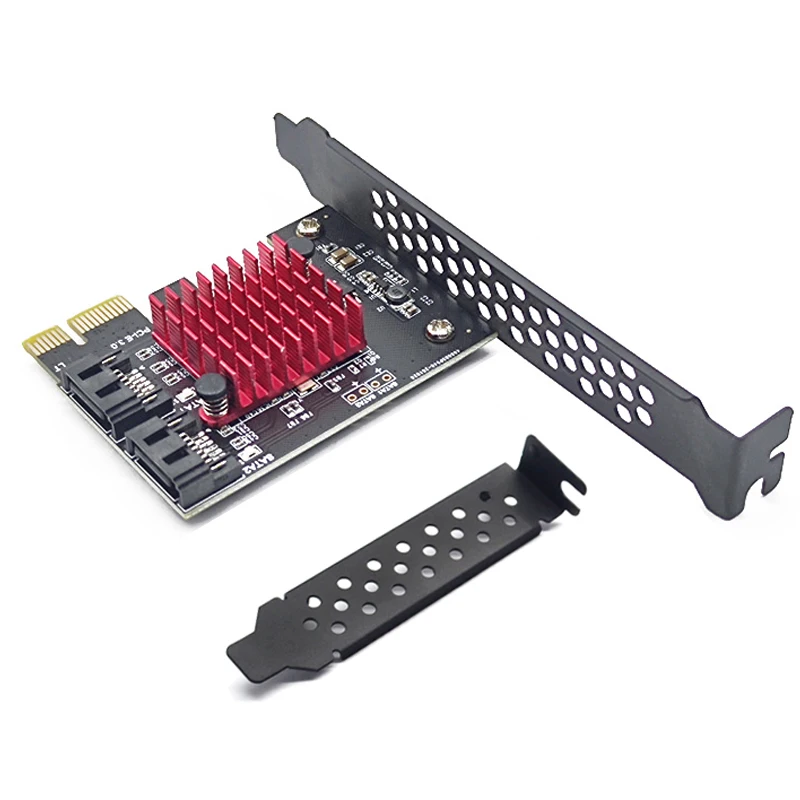 

PCIe на 2 порта SATA 3 III 3,0 6 Гбит/с SSD адаптер PCI-e PCI Express x1 плата контроллера, плата расширения с поддержкой x4 x6 x8 x16 переходник