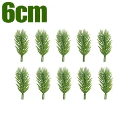 Mini Artificial Pine Needles for Festive Home Decoration - Set of 10 (6CM)